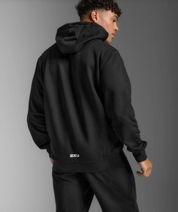 2XU Aspire Full Zip Hoodie. Mens, black/white