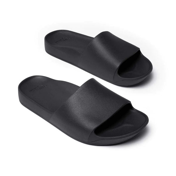 Archies Arch Support Slides. Black - SPORTFIRST NAMBUCCA