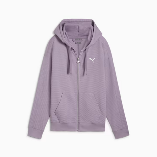 Puma HER Full Zip Hoodie. Womens. pale plum SPORTFIRST NAMBUCCA