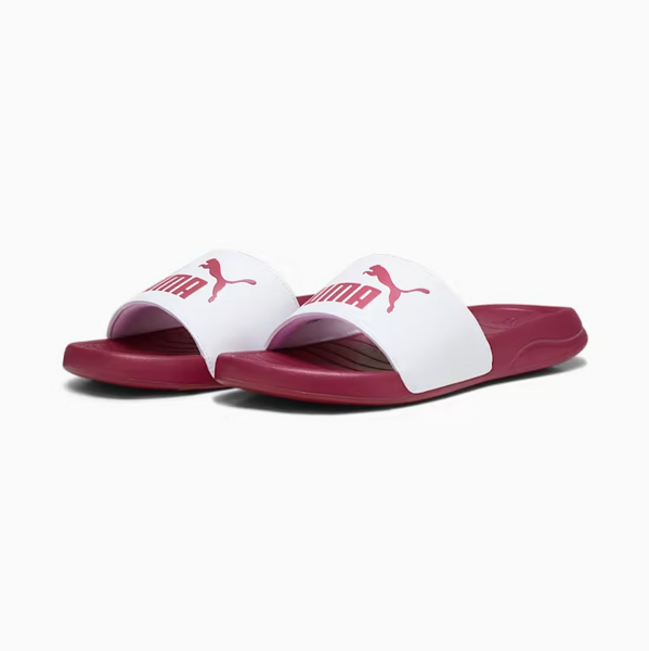 Puma slides womens red sales