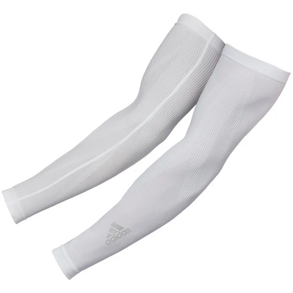 Adidas Compression Arm Sleeves. white. S/M - SPORTFIRST NAMBUCCA