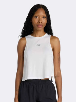 New Balance Infinity Jersey Tank. Womens. white