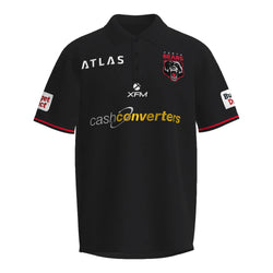 Perth Bears Polo Shirt. Mens. black