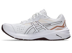 Asics GT-1000 LEATHER 2. Womens. D Wide. white/dark red planet