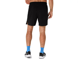 ASICS SILVER 7 INCH SHORT. Mens. black