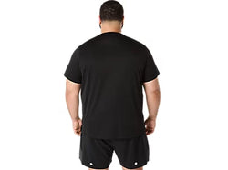ASICS SILVER SHORT SLEEVED TOP. Mens. black