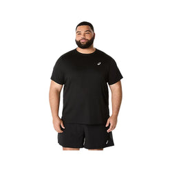ASICS SILVER SHORT SLEEVED TOP. Mens. black