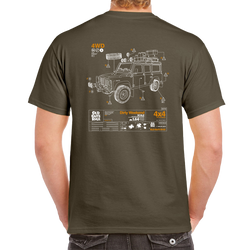 Old Guys Rule. Dirty Weekend II, T-Shirt. Olive