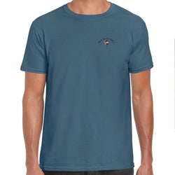 Old Guys Rule. Aussie BBQ. T-Shirt. heather indigo