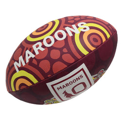 Steeden First Nations QLD Maroons Supporter Ball. Mini/11inch