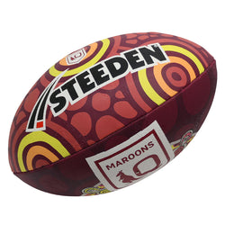 Steeden First Nations QLD Maroons Supporter Ball. Mini/11inch