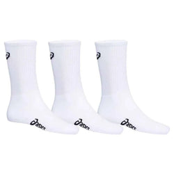 Asics Pace Crew Socks 3 Pack, white, Size 8-11
