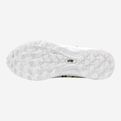 Kookaburra PRO 2.0 Rubber Cricket Shoe. white/lime/yellow