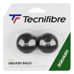 Tecnifibre Squash Balls, Single Dot. 2 Pack