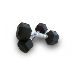 Bodyworx Rubber Hex Dumbbell 5kg Pair