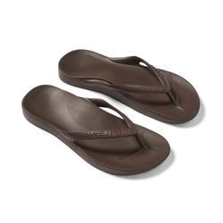 Archies Arch Support Thongs. Brown
