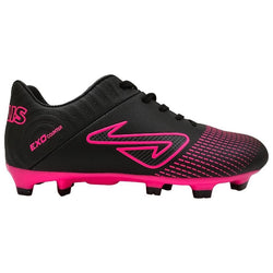 Nomis Immortal 2.0 FG Junior Football Boot. black/pink