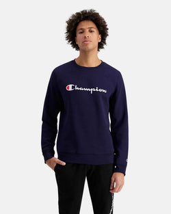 Champion Script Crew. Mens. navy