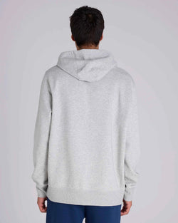 Champion Script Hoodie. Mens. oxford heather
