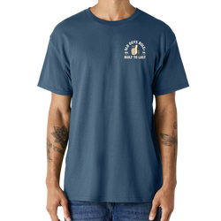 Old Guys Rule. Dad of the Day. T-Shirt. indigo blue