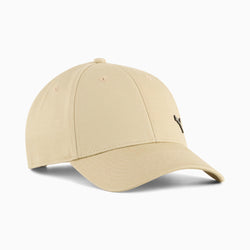 Puma Essentials Elevated Metal PUMA Cat Baseball Cap. toasted almond