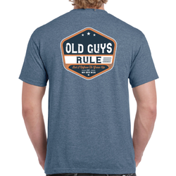 Old Guys Rule. Getting Older. T-Shirt. heather indigo