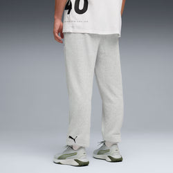 Puma Graphics French Terry Training Jogger Pants. Mens. light gray heather