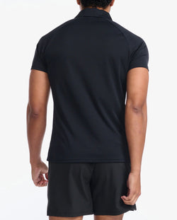 2XU Aspire Polo. Mens. black/white