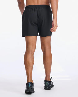 2XU Aspire 5 Inch Shorts. Mens. black/white