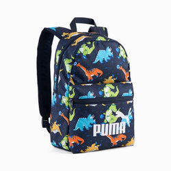 Puma Phase AOP Small Backpack.navy/spotty dino