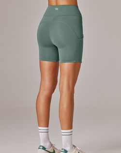 Running Bare Camelflage Seamless Bike Short 6". bali