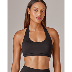 Running Bare Headliner Sports Bra. black