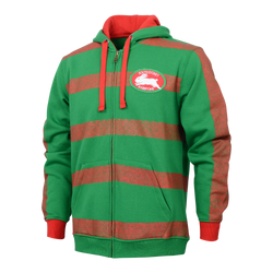 Rabbitohs NRL Retro Zip Hoodie. Mens