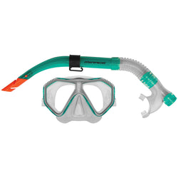 Mirage CARIBBEAN Mask and Snorkel Set. Adult, green