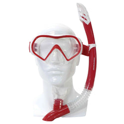 Mirage Explorer Silicone Mask and Snorkel Set Adult red