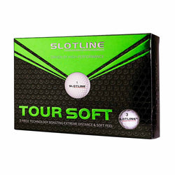 Slotline Tour Soft Golf Ball. 12pk. white