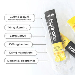 Hydrate Switch, 20 x 6g Sachets.(120g). orange crush