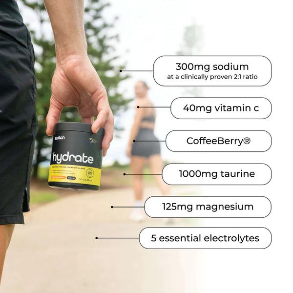 Hydrate Switch, 150g 25 serves. lemon lime - SPORTFIRST NAMBUCCA