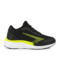 Sfida Tempo Boys Lace Up Runner. black/lime
