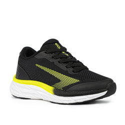 Sfida Tempo Boys Lace Up Runner. black/lime