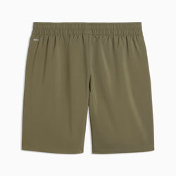 Puma TRAIN ALL DAY Foundations 7" Woven Shorts. Mens. laden green