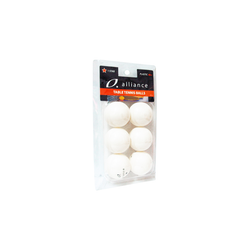 ALLIANCE TABLE TENNIS BALLS 40+ ABS - 1 STAR