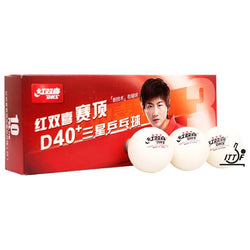 DHS TABLE TENNIS BALLS D40+ 3 STAR ABS - BOX OF 10