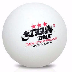 DHS TABLE TENNIS BALLS D40+ 3 STAR ABS - BOX OF 10