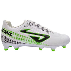 Nomis Prodigy 2.0 FG Adults Football Boots. white/black/green