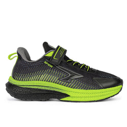 Sfida Zephyr 2.0 Boys Runners , V Strap. Black/Lime
