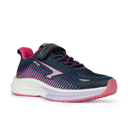 Sfida Zephyr 2.0 Girls Runners , V Strap. Navy/Lavender/Fuchsia