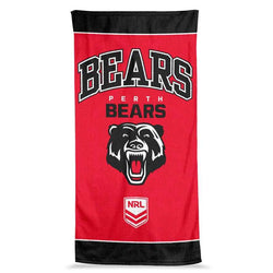 PERTH BEARS NRL JUMBO BEACH TOWEL