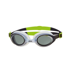 Zoggs Bondi Swimming Googles, Adult. white/blue, tinted smoke lens