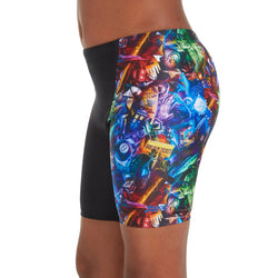 Zoggs BOYS REFLECTION PRINT MID LENGTH SWIMMING JAMMER